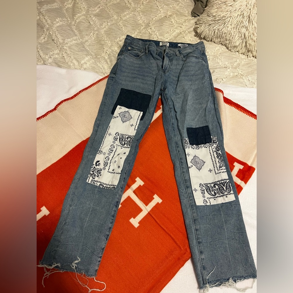 Kensie Denim Patchwork Jeans